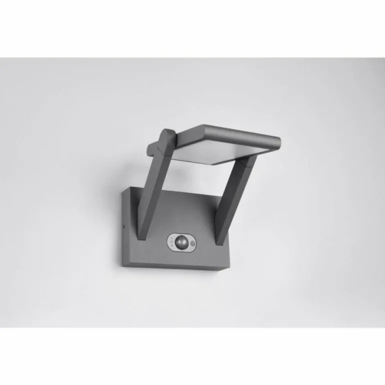 Malawi Applique murale Luminaires Trio LED Anthracite, 1 lumière, Détecteur de mouvement