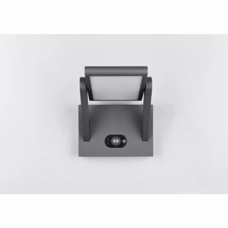 Malawi Applique murale Luminaires Trio LED Anthracite, 1 lumière, Détecteur de mouvement