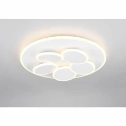 Luminaires Trio Éclairage Led|Mandala Plafonnier LED Blanc, 1 lumière, Télécommandes