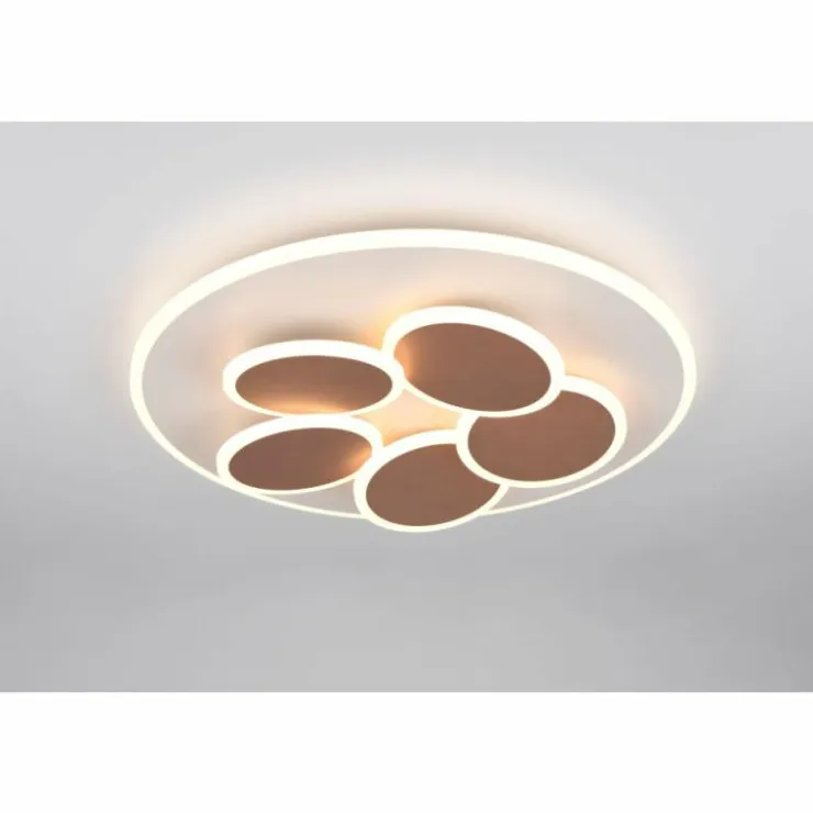 Luminaires Trio Éclairage Led|Mandala Plafonnier LED Gris, 1 lumière, Télécommandes