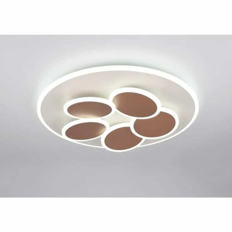 Luminaires Trio Éclairage Led|Mandala Plafonnier LED Gris, 1 lumière, Télécommandes