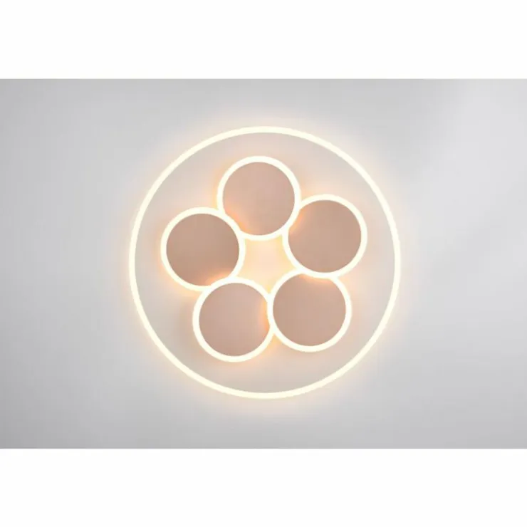Luminaires Trio Éclairage Led|Mandala Plafonnier LED Gris, 1 lumière, Télécommandes