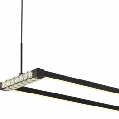 Luminaires Globo Lighting Éclairage Led|Mariella Suspension LED Noir, 1 lumière, Télécommandes
