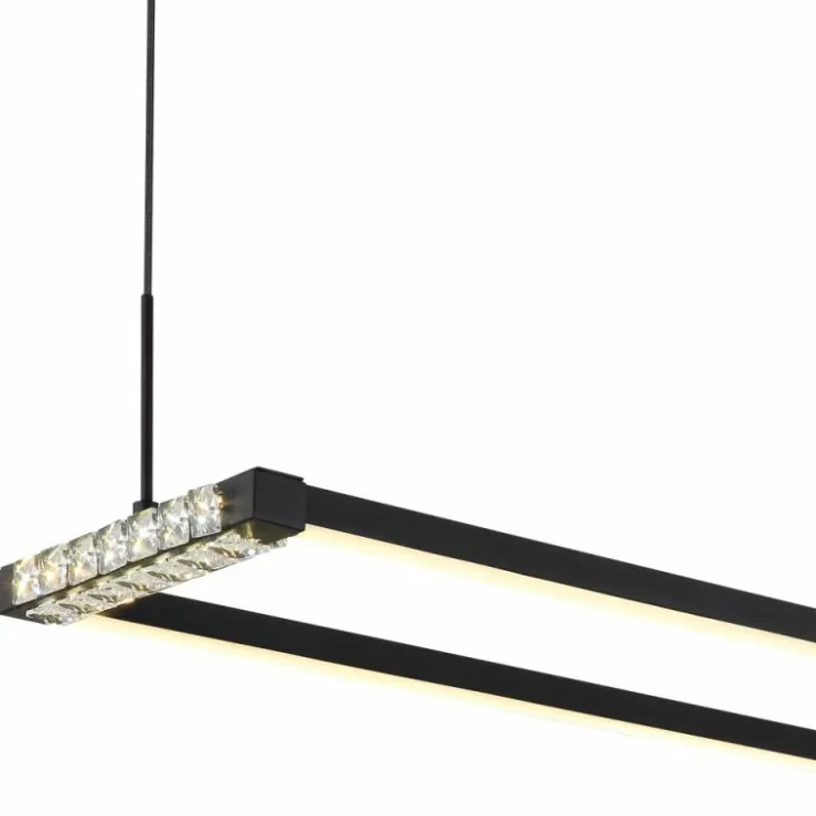 Luminaires Globo Lighting Éclairage Led|Mariella Suspension LED Noir, 1 lumière, Télécommandes