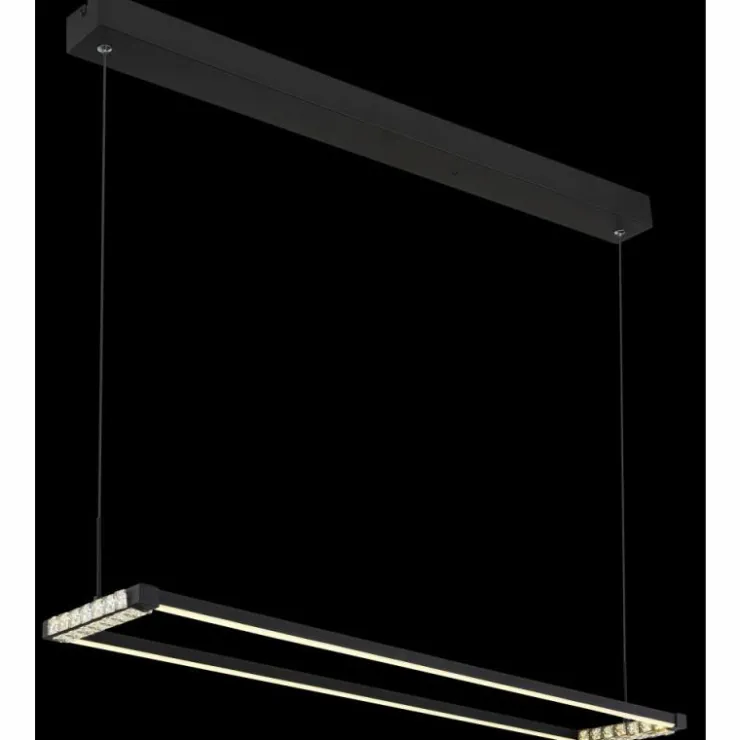 Luminaires Globo Lighting Éclairage Led|Mariella Suspension LED Noir, 1 lumière, Télécommandes