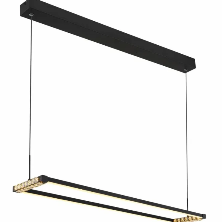 Luminaires Globo Lighting Éclairage Led|Mariella Suspension LED Noir, 1 lumière, Télécommandes