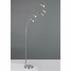 Luminaires Trio Lampadaires Et Lampes Sur Pied|Marley Lampadaire Nickel mat, 5 lumières