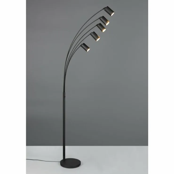 Luminaires Trio Lampadaires Et Lampes Sur Pied|Marley Lampadaire Noir, 5 lumières