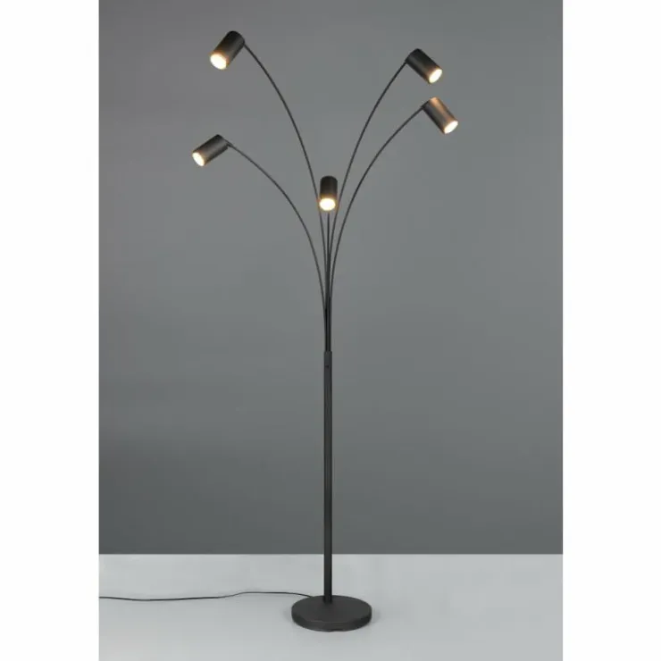 Luminaires Trio Lampadaires Et Lampes Sur Pied|Marley Lampadaire Noir, 5 lumières