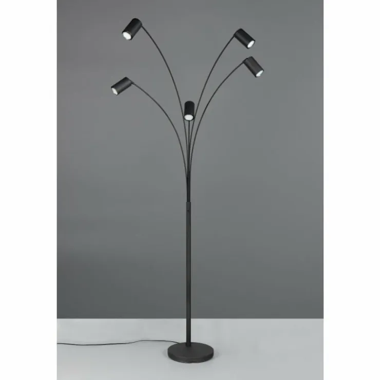 Luminaires Trio Lampadaires Et Lampes Sur Pied|Marley Lampadaire Noir, 5 lumières
