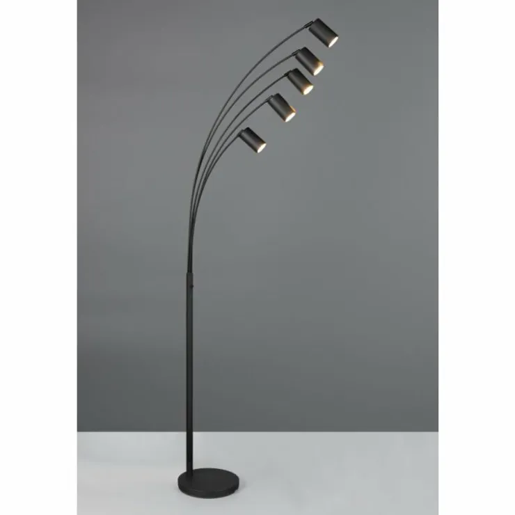 Luminaires Trio Lampadaires Et Lampes Sur Pied|Marley Lampadaire Noir, 5 lumières