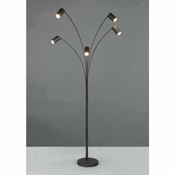 Luminaires Trio Lampadaires Et Lampes Sur Pied|Marley Lampadaire Noir, 5 lumières