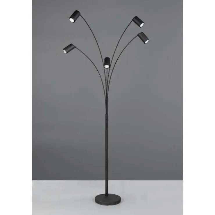 Luminaires Trio Lampadaires Et Lampes Sur Pied|Marley Lampadaire Noir, 5 lumières