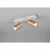 Luminaires Trio Spots Et Projecteurs|Marley Spot de plafond Brun, 2 lumières