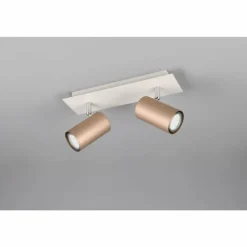 Luminaires Trio Spots Et Projecteurs|Marley Spot de plafond Brun, 2 lumières