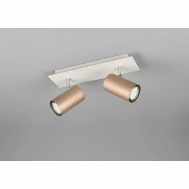 Luminaires Trio Spots Et Projecteurs|Marley Spot de plafond Brun, 2 lumières