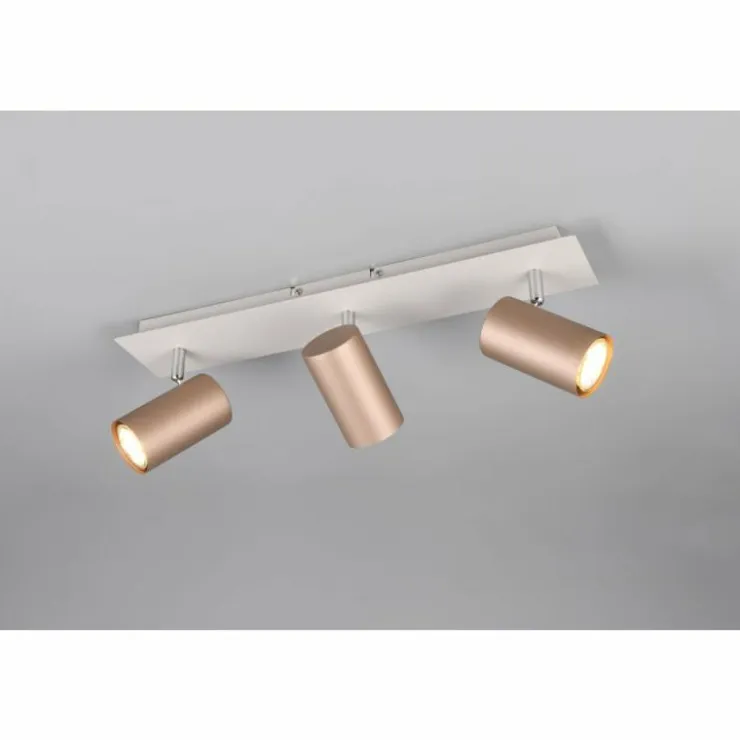 Luminaires Trio Spots Et Projecteurs|Marley Spot de plafond Brun, 3 lumières