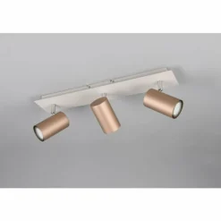 Luminaires Trio Spots Et Projecteurs|Marley Spot de plafond Brun, 3 lumières