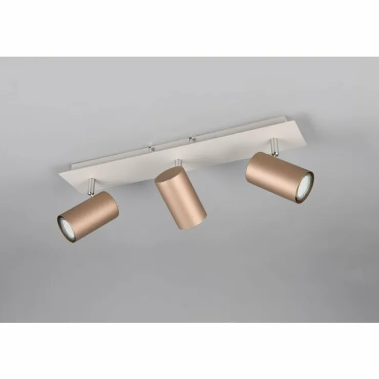 Luminaires Trio Spots Et Projecteurs|Marley Spot de plafond Brun, 3 lumières