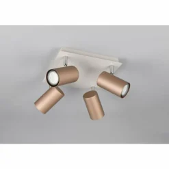 Luminaires Trio Spots Et Projecteurs|Marley Spot de plafond Brun, 4 lumières
