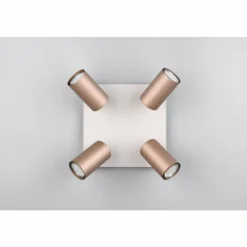 Luminaires Trio Spots Et Projecteurs|Marley Spot de plafond Brun, 4 lumières