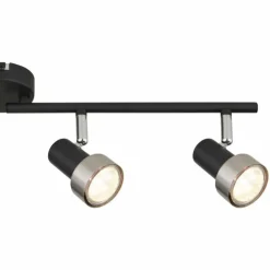 Luminaires Globo Lighting Spots Et Projecteurs|Mason Plafonnier, Spot de plafond, Applique murale, Spot mural Chrome, Noir, 4 lumières