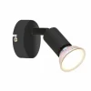 Luminaires Globo Lighting Spots Et Projecteurs|Matrix Plafonnier, Spot de plafond, Applique murale, Spot mural Noir, 1 lumière
