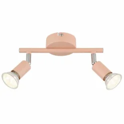 Luminaires Globo Lighting Spots Et Projecteurs|Matrix Plafonnier, Spot de plafond, Applique murale, Spot mural Rose, 2 lumières