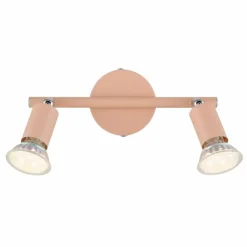 Luminaires Globo Lighting Spots Et Projecteurs|Matrix Plafonnier, Spot de plafond, Applique murale, Spot mural Rose, 2 lumières