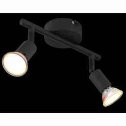 Luminaires Globo Lighting Spots Et Projecteurs|Matrix Plafonnier, Spot de plafond, Applique murale, Spot mural Noir, 2 lumières