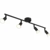 Luminaires Globo Lighting Spots Et Projecteurs|Matrix Plafonnier, Spot de plafond, Applique murale, Spot mural Noir, 4 lumières