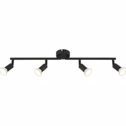 Luminaires Globo Lighting Spots Et Projecteurs|Matrix Plafonnier, Spot de plafond, Applique murale, Spot mural Noir, 4 lumières