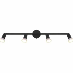 Luminaires Globo Lighting Spots Et Projecteurs|Matrix Plafonnier, Spot de plafond, Applique murale, Spot mural Noir, 4 lumières