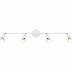 Luminaires Globo Lighting Spots Et Projecteurs|Matrix Plafonnier, Spot de plafond, Applique murale, Spot mural Blanc, 4 lumières