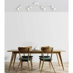 Luminaires Globo Lighting Spots Et Projecteurs|Matrix Plafonnier, Spot de plafond, Applique murale, Spot mural Blanc, 4 lumières