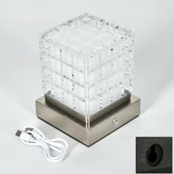 hofstein Éclairage Led|Medvik Applique murale LED Nickel mat, 1 lumière