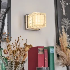 hofstein Éclairage Led|Medvik Applique murale LED Nickel mat, 1 lumière