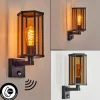 Monfanim Lampe murale d´extérieur Noir, 1 lumière