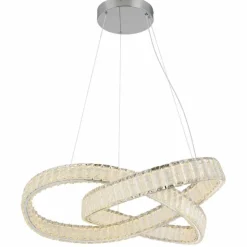 Luminaires Globo Lighting Éclairage Led|Mucky Suspension LED Chrome, 1 lumière, Télécommandes