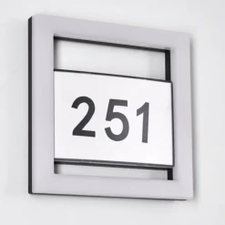 Numéro d'adresse éclairé Linna LED Blanc, 1 lumière
