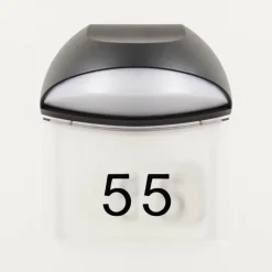 Numéros de maison éclairé Tanguro LED Noir, 1 lumière