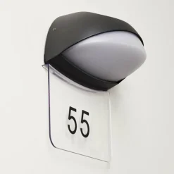 Numéros de maison éclairé Tanguro LED Noir, 1 lumière