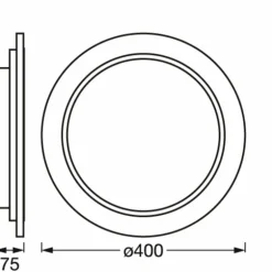 ORBIS Applique murale / Plafonnier Luminaires Ledvance LED Couleur bois, 1 lumière