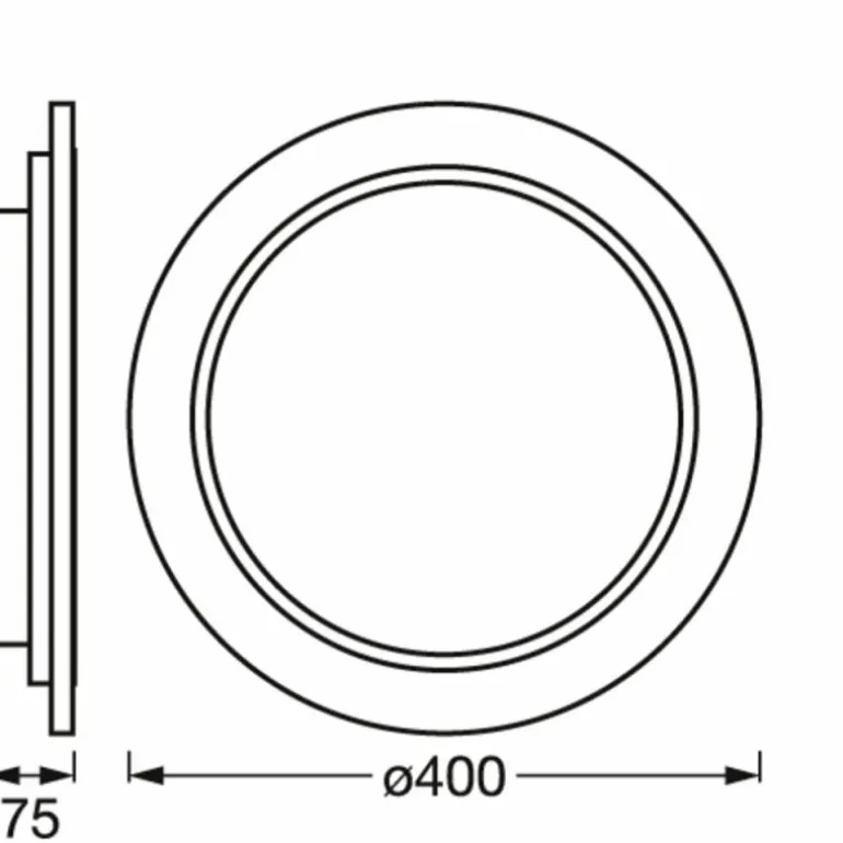 ORBIS Applique murale / Plafonnier Luminaires Ledvance LED Couleur bois, 1 lumière