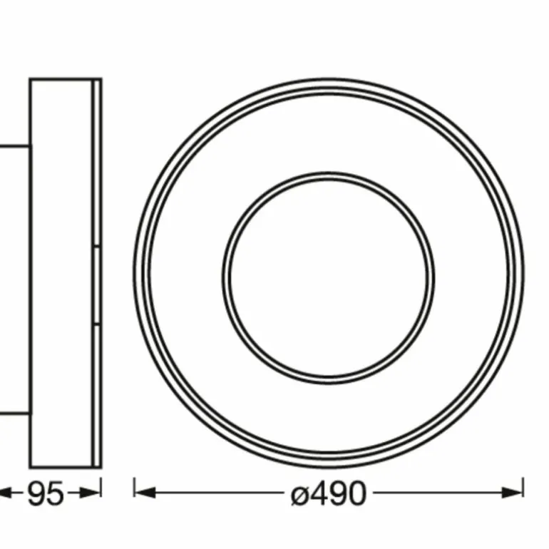 ORBIS Applique murale / Plafonnier Luminaires Ledvance LED Blanc, 1 lumière, Changeur de couleurs