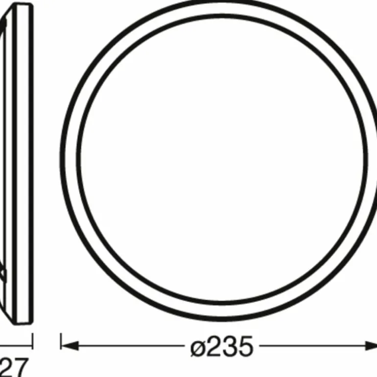 ORBIS Applique murale / Plafonnier Luminaires Ledvance LED Blanc, 1 lumière, Changeur de couleurs