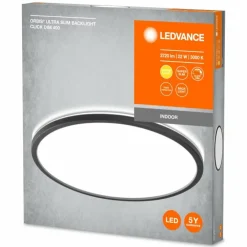 Luminaires Ledvance Éclairage Led|ORBIS Applique murale / Plafonnier LED Noir, 1 lumière