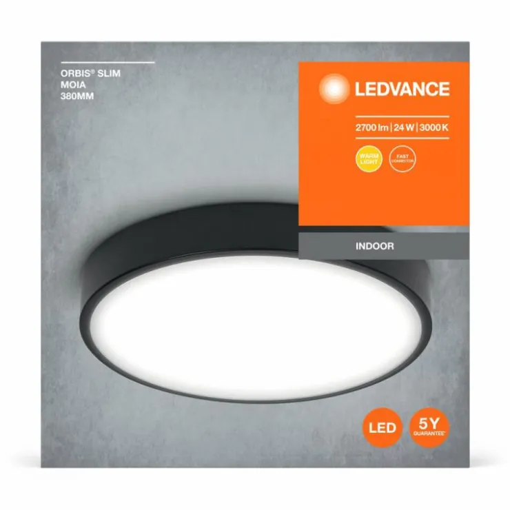 Luminaires Ledvance Éclairage Led|Orbis Plafonnier LED Noir, 1 lumière