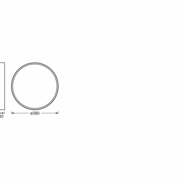 Luminaires Ledvance Éclairage Led|Orbis Plafonnier LED Noir, 1 lumière