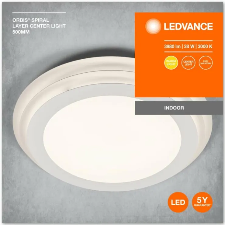 Luminaires Ledvance Éclairage Led|Orbis Plafonnier LED Blanc, 1 lumière